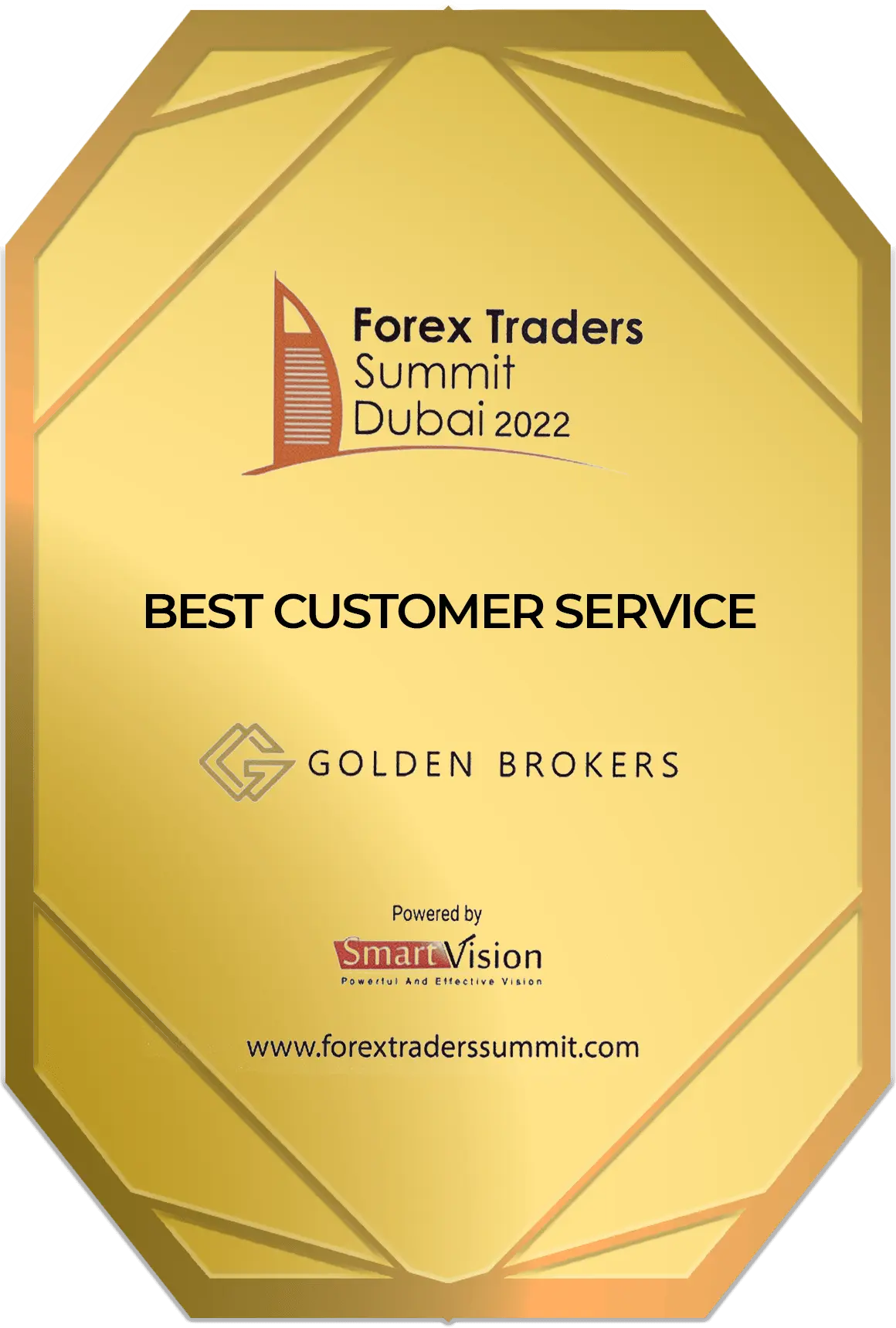 Golden Brokers Awarded Best Customer Service and Fast Growing